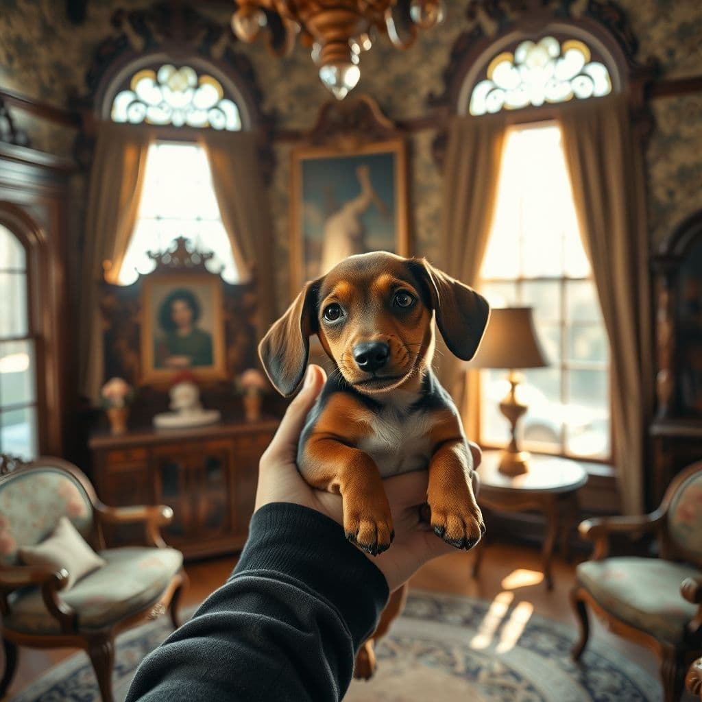 Dueño levantando correctamente a un perro pequeño con soporte adecuado