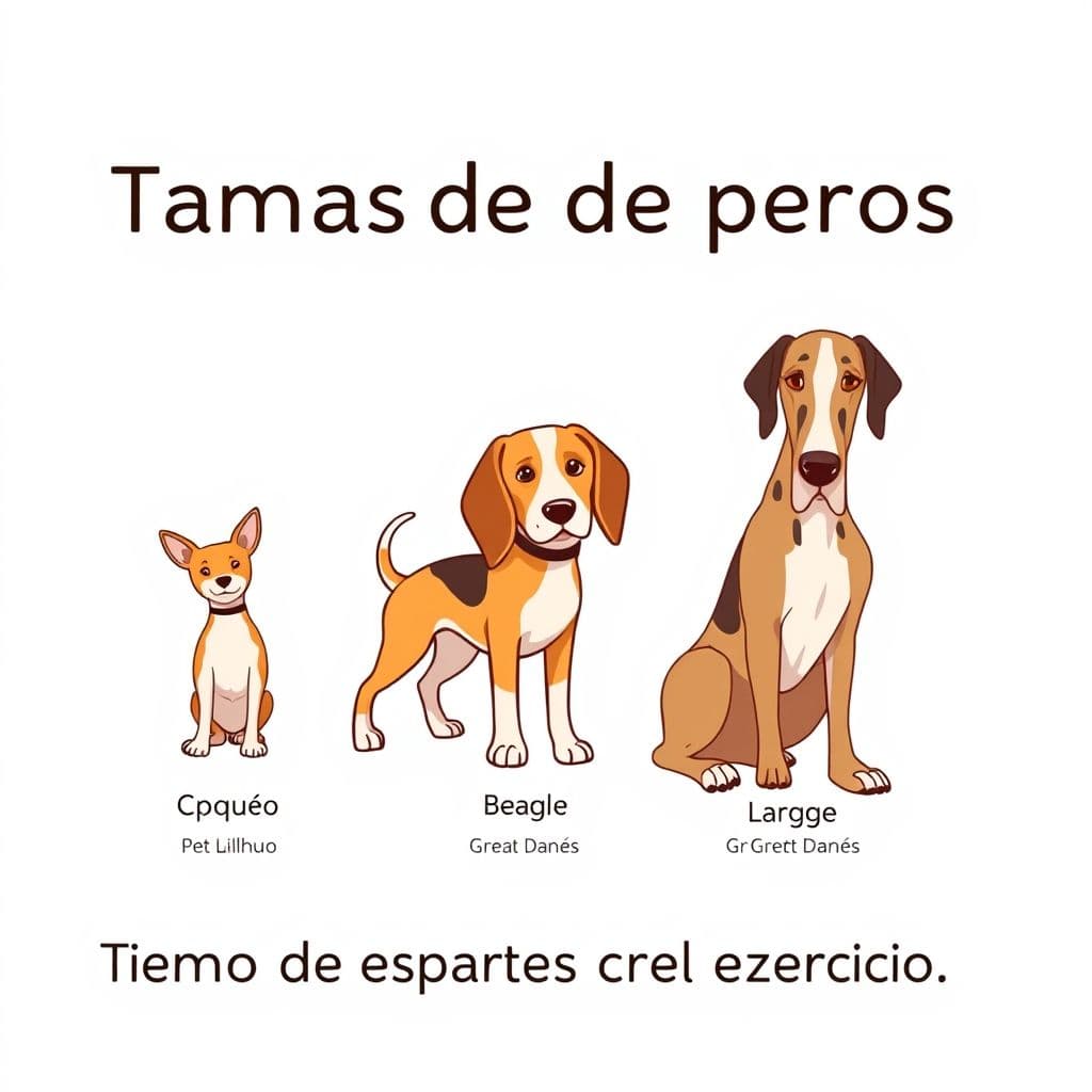 Infografía con tiempos de espera recomendados según tamaño del perro