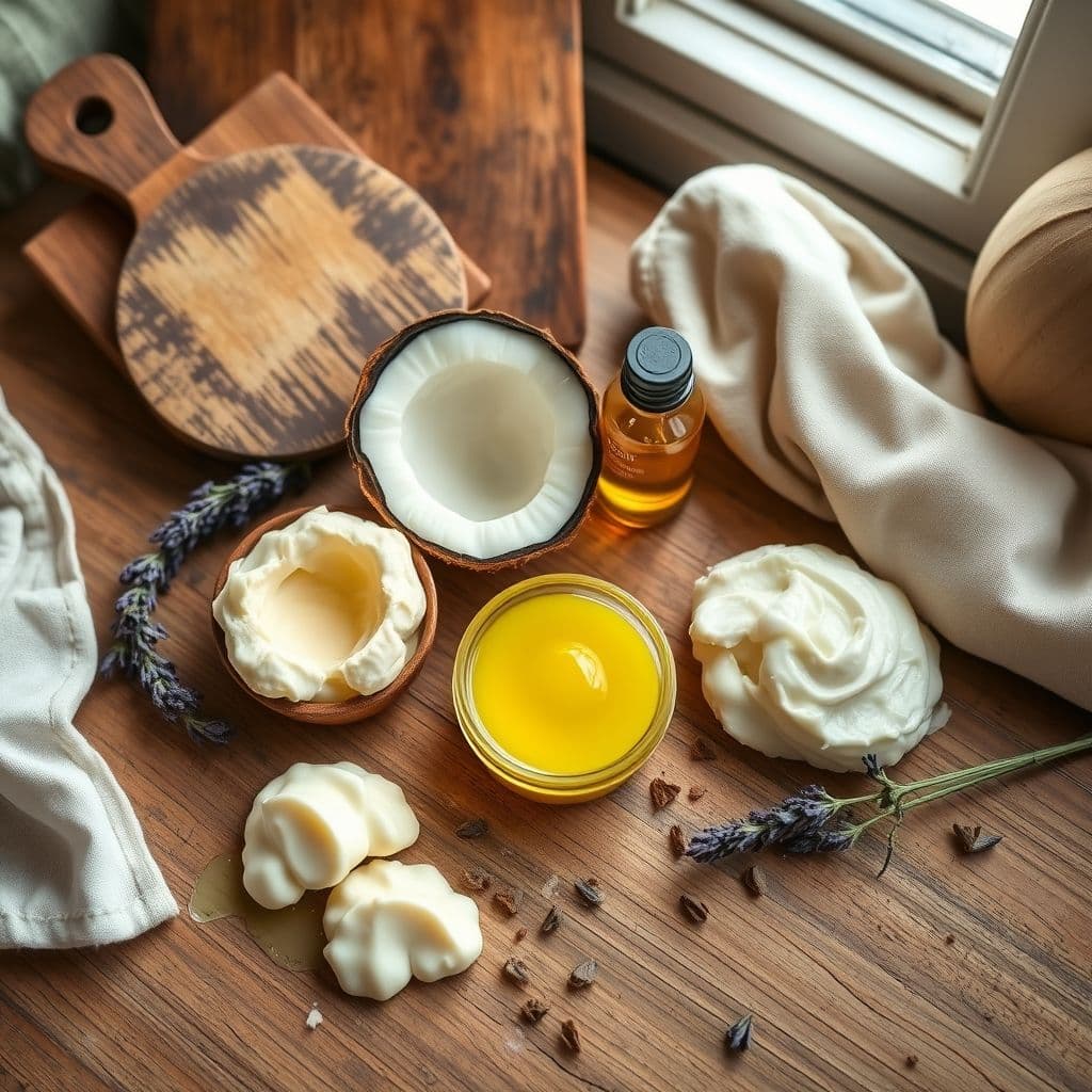 Preparación casera de crema hidratante para patas de perro con ingredientes naturales