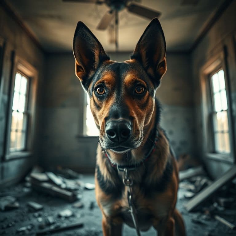 Perro sobreestimulado y ansioso en casa después de ejercicio excesivo sin estimulación mental