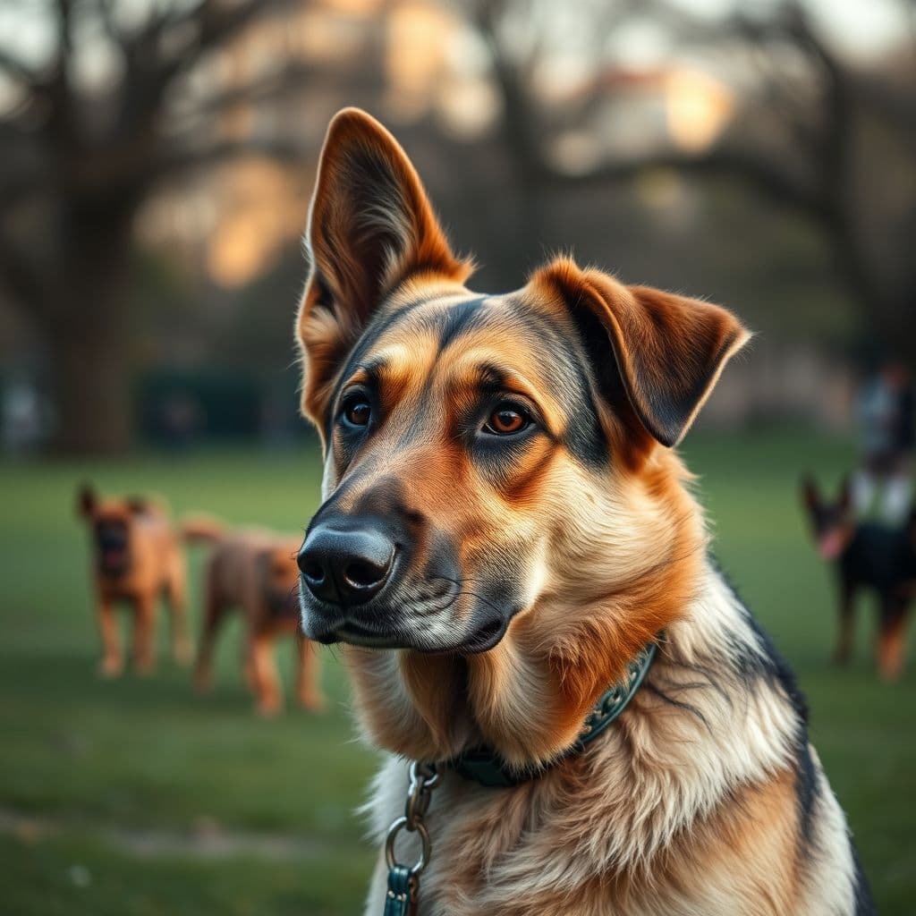 Rocky, perro cruce de pastor alemán con labrador