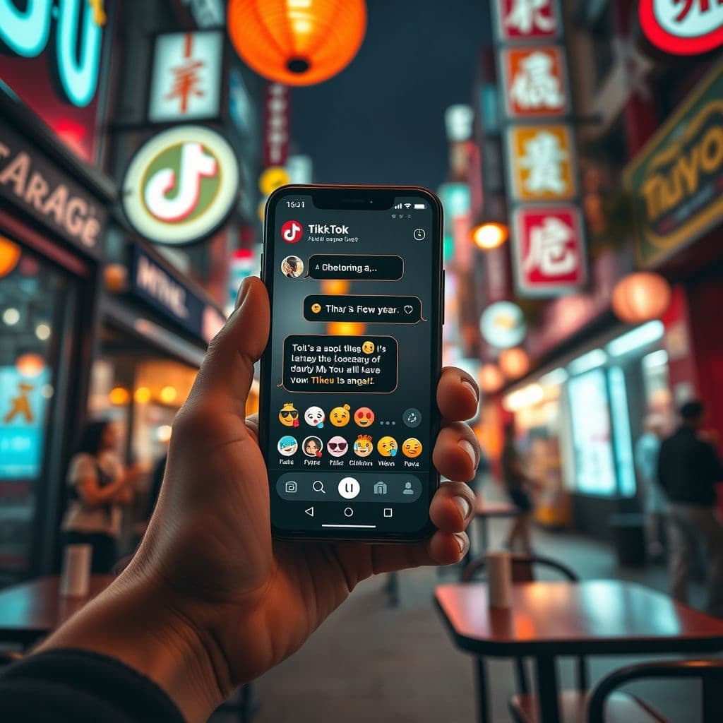 Pantalla de TikTok mostrando envío de stickers para sumar puntos de racha