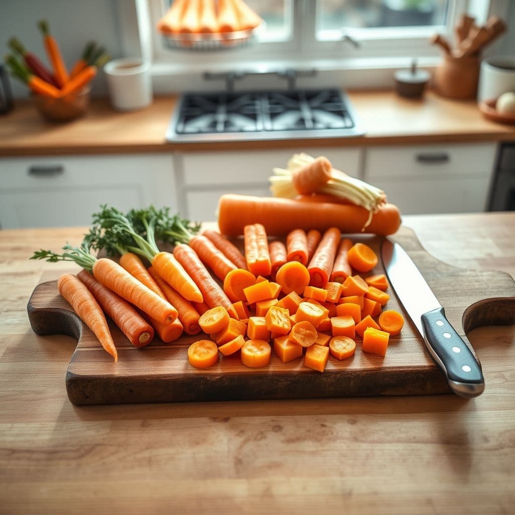 Diferentes formas de cortar zanahorias para perros de diversos tamaños
