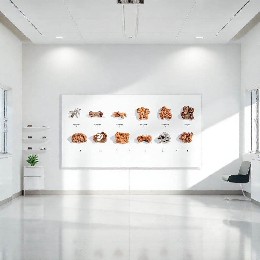 Comparativa visual de heces caninas según escala del cacómetro en consultorio veterinario