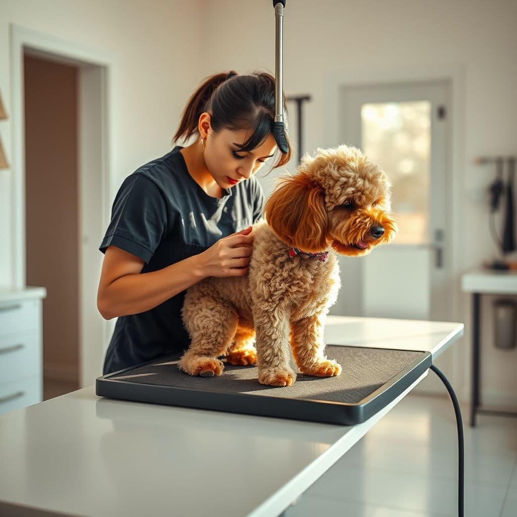 Proceso profesional de desmotado en salon de grooming en Los Olivos