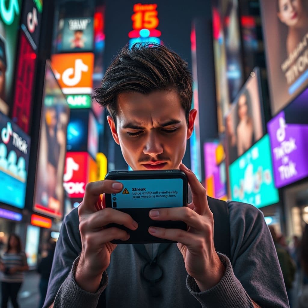 Persona solucionando problemas con la mascota racha en TikTok