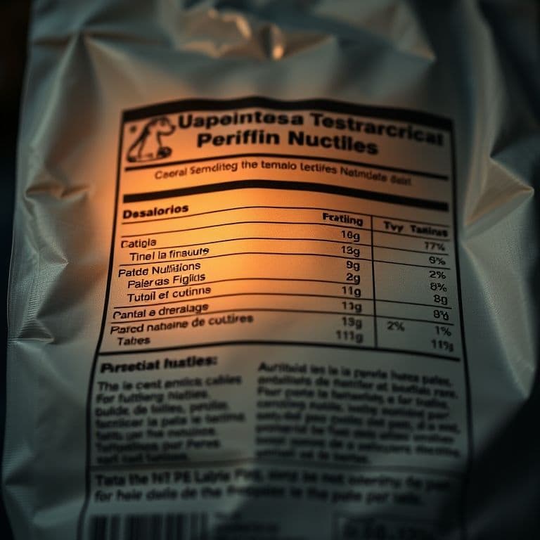 Análisis detallado de etiqueta de pienso para mascotas