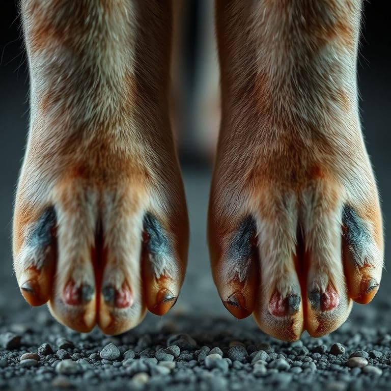 Comparación entre uñas de perro con paseos naturales vs método artificial