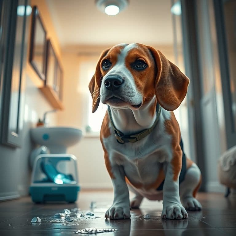 Dispositivo limpiador de patas para perros en entrada de casa