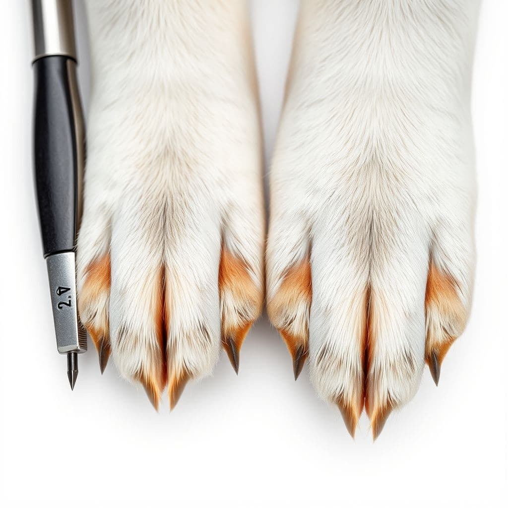 Comparación visual entre una uña cortada con tijeras y una uña limada con pulidor eléctrico