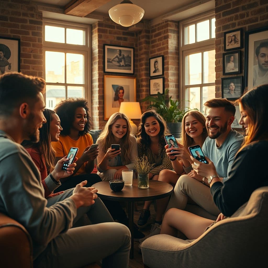 Grupo de usuarios de TikTok colaborando para mantener rachas