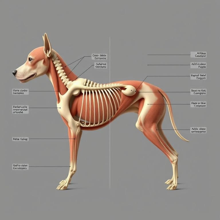 Ilustración comparativa de la articulación del hombro humano y canino, mostrando la dirección del movimiento.