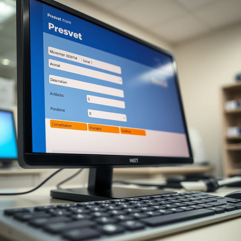 Sistema de registro electrónico de antibióticos veterinarios